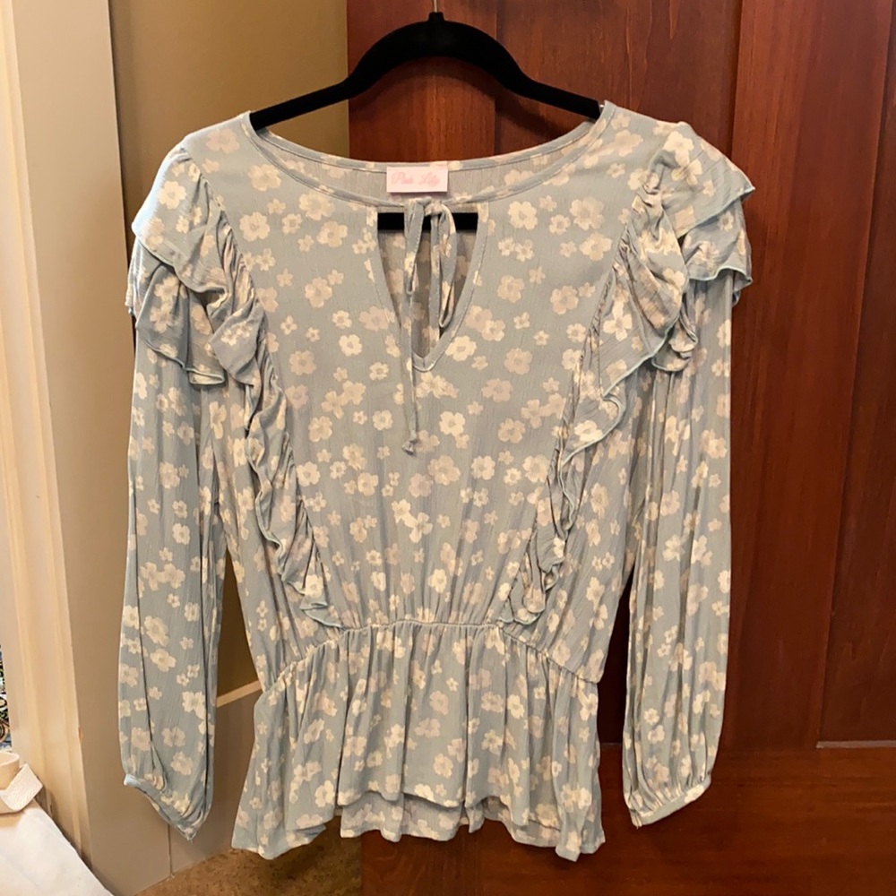NWOT Pink Lily Blouse